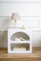 Hanah Home Lorin Mesita de Noche Blanca